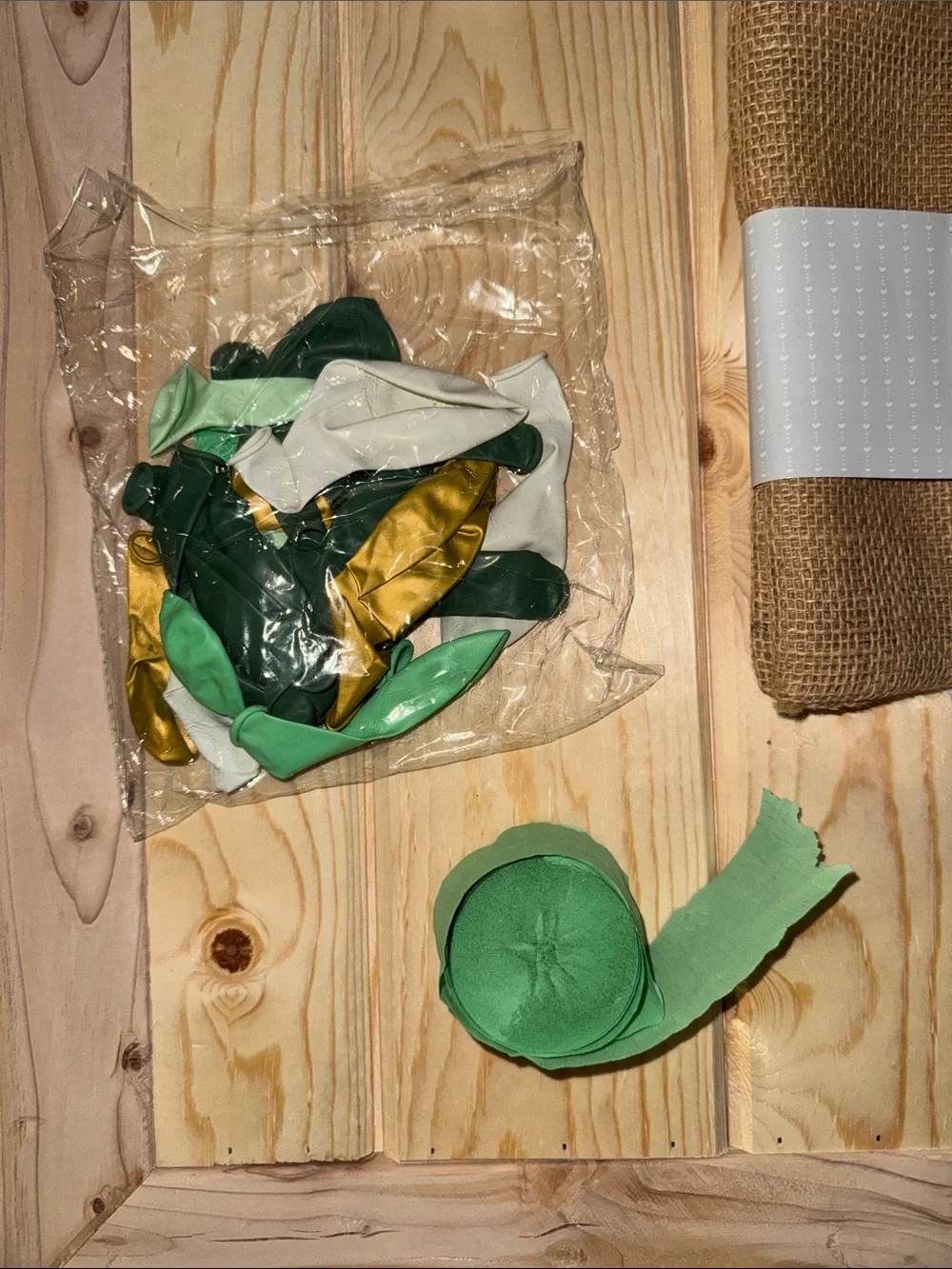 Green and gold nature decor bundle